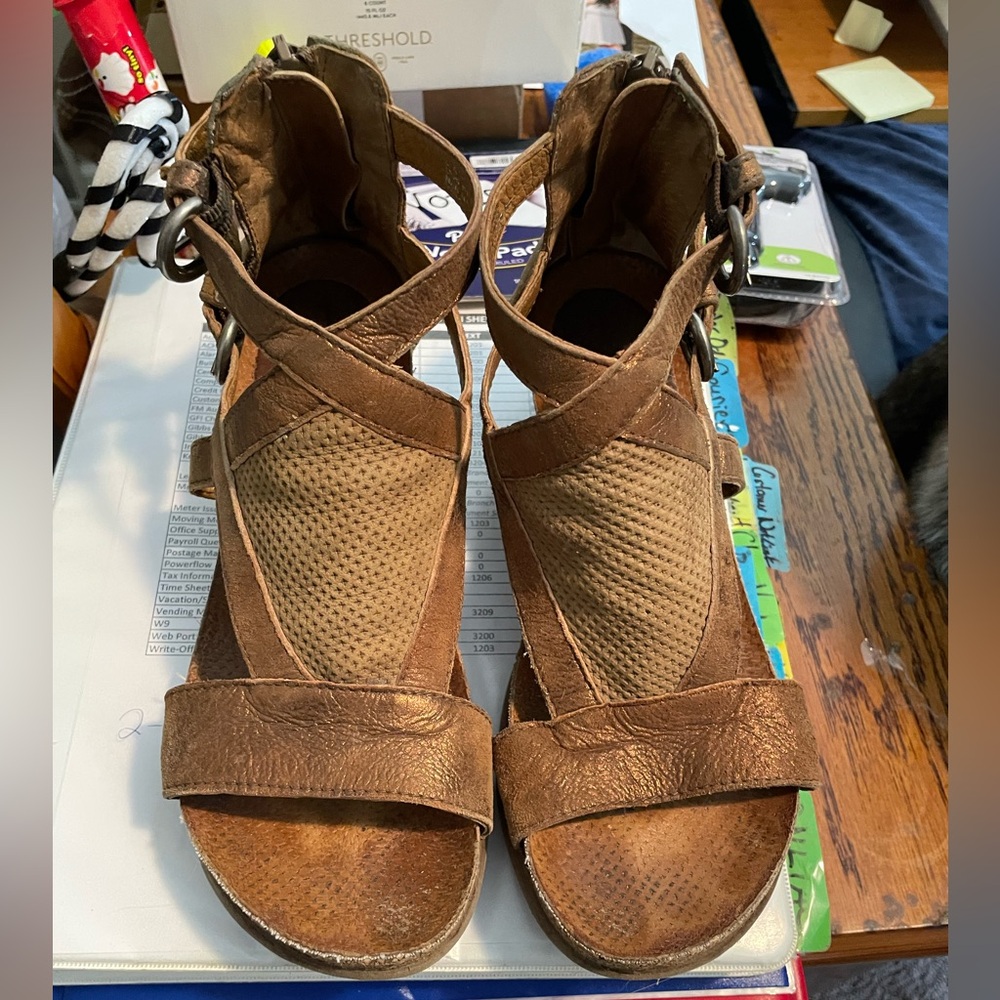 Miz Mooz Brown Leather Sandals